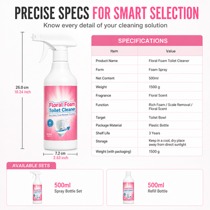 Foaming Toilet Cleaner with Spray Nozzle