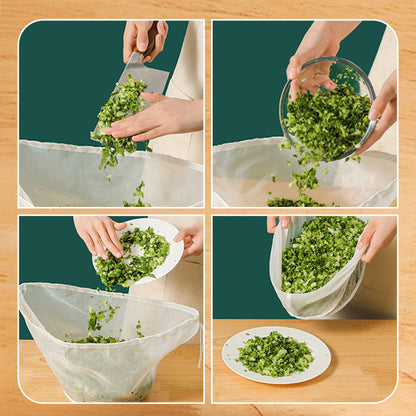 🎃Second Item Half Price!🥬6-Pack Reusable Fine-Mesh Food Strainer Bags – For Nut Milk & Food Prep