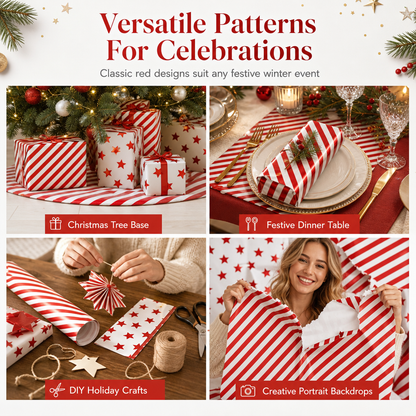 🎁 Make Every Gift Look Extra Special—Christmas Wrapping Paper Roll