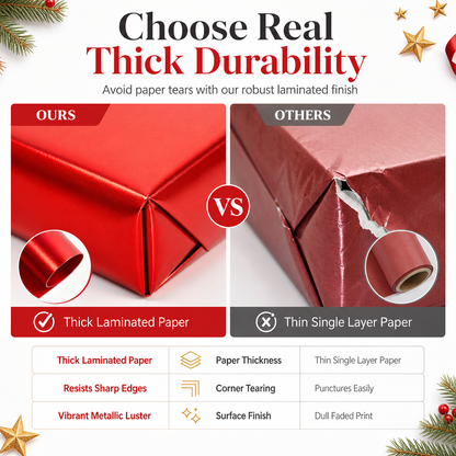 🎁 Make Every Gift Look Extra Special—Christmas Wrapping Paper Roll
