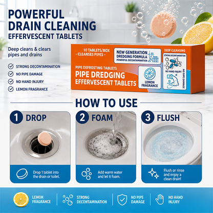 🚰 Save 50%! 🔥 Drain Cleaner Powder – Fast-acting & clog-dissolving ✨