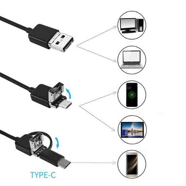 Last day 50% OFF-🔎 Plug-and-play endoscope camera - compatible with Android, iPhone and iPad for direct connection