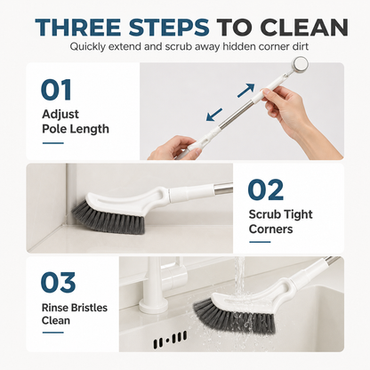 🔥Multifunctional Extendable Long Handle Floor Scrub Brush