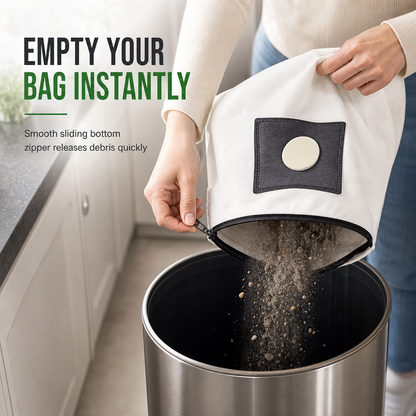 🧹 Reusable Vacuum Dust Bag – Washable & Easy to Empty