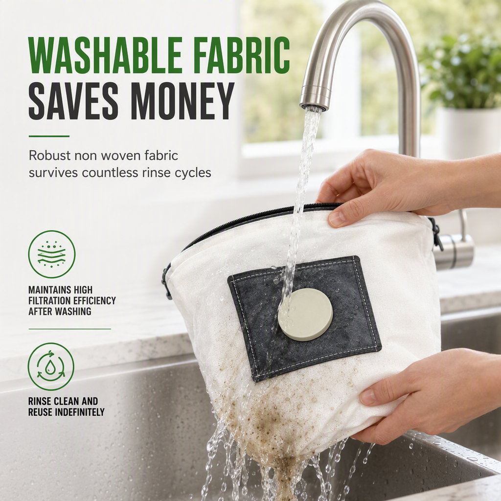 🧹 Reusable Vacuum Dust Bag – Washable & Easy to Empty