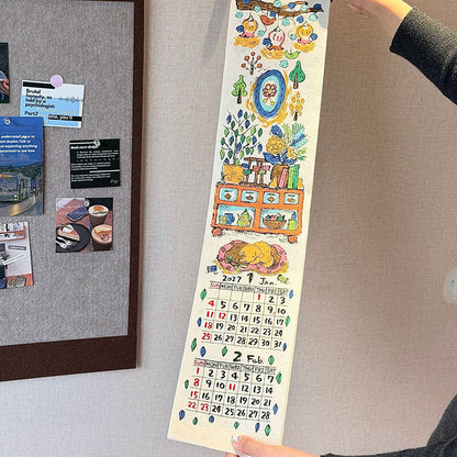 Creative 2027 Long Scroll Wall Calendar