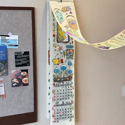 Creative 2027 Long Scroll Wall Calendar