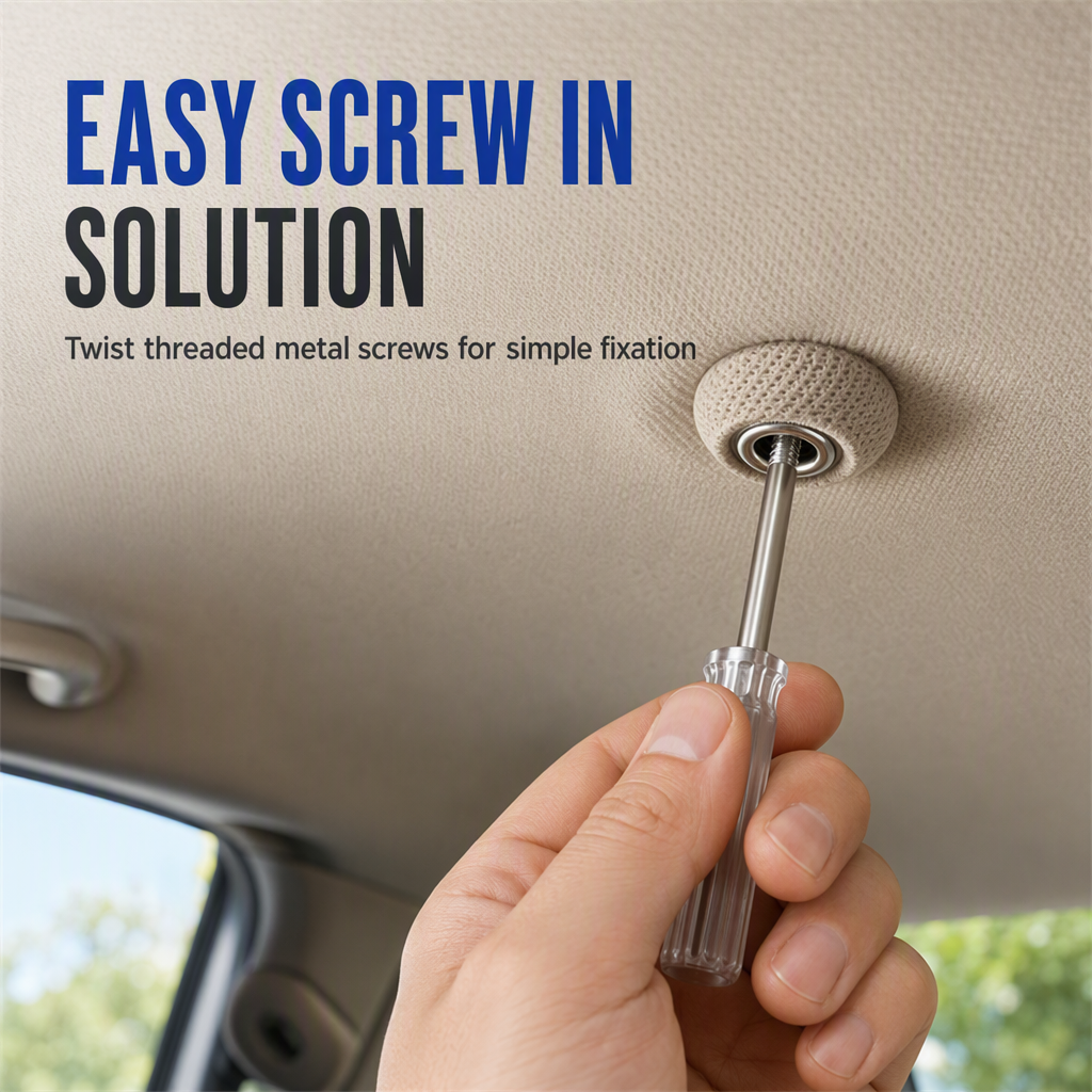 🚗 LIMITED-TIME 50% OFF 🔧 Car Headliner Repair Kit — Fix Sagging Roof Fabric, Snap Buttons & Rivets