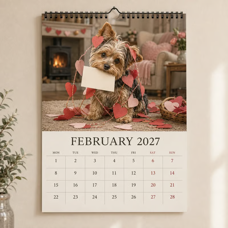 2027 Yorkshire Terrier Wall Calendar