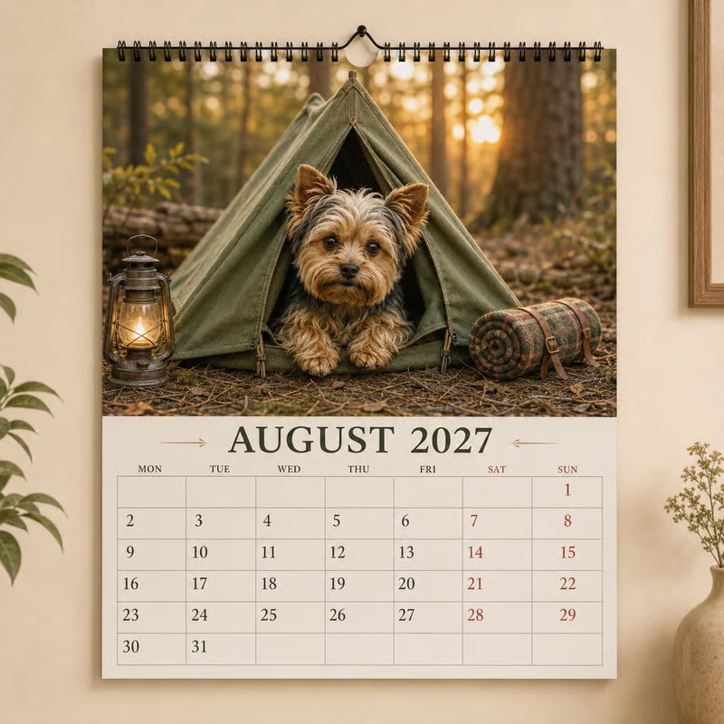 2027 Yorkshire Terrier Wall Calendar