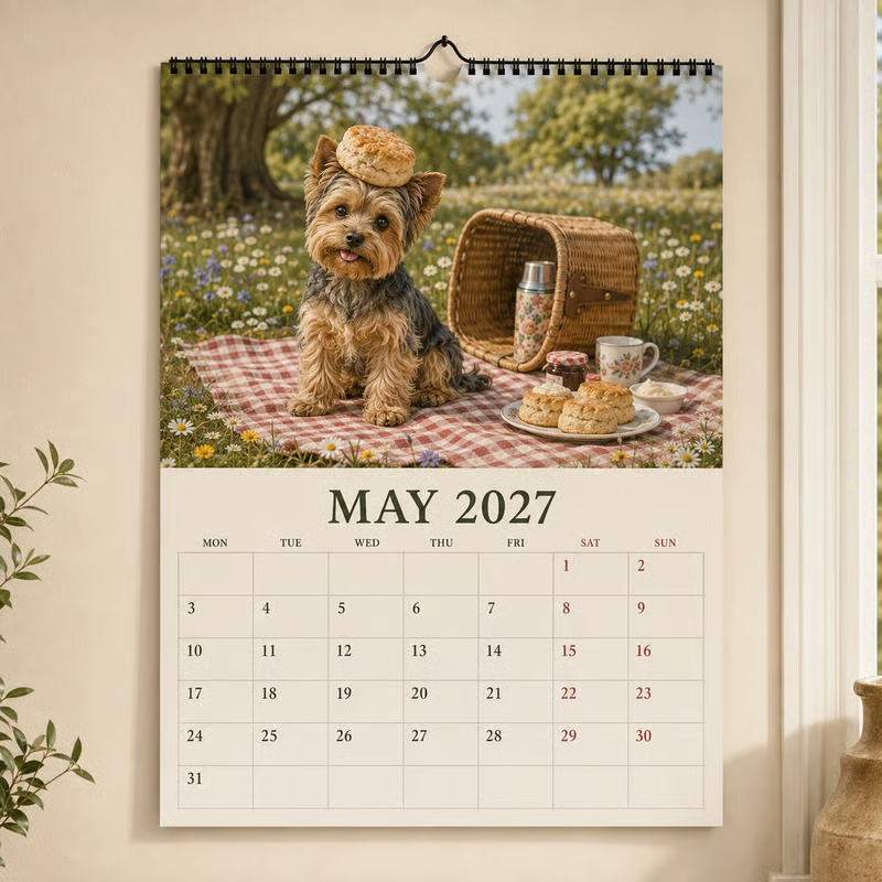2027 Yorkshire Terrier Wall Calendar