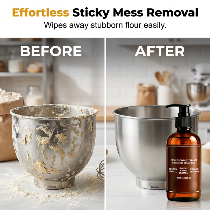 Enzyme-Powered Residue Removal Cleaner