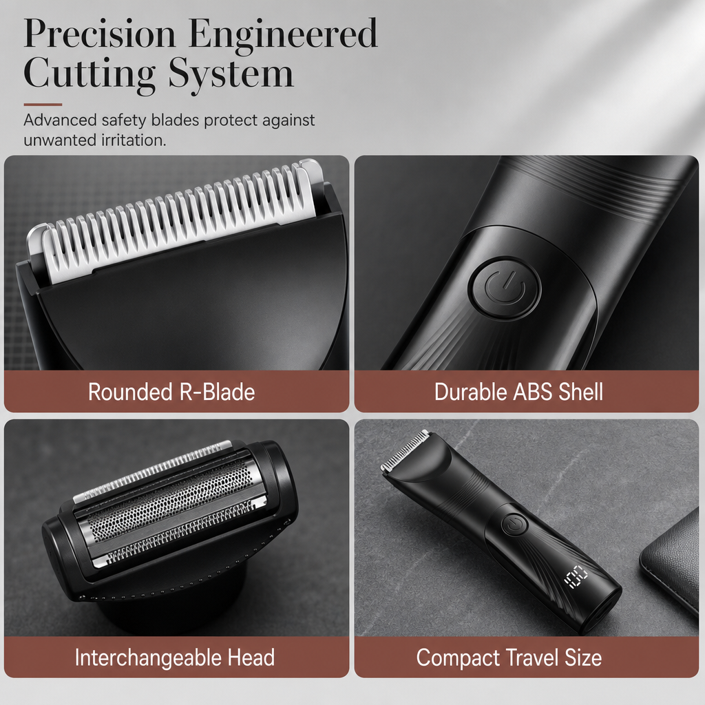 🧔 2-in-1 Men’s Body Hair Groomer – Smooth, Safe & Easy Grooming