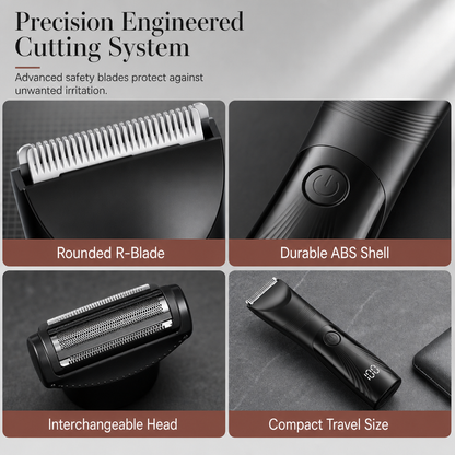 🧔 2-in-1 Men’s Body Hair Groomer – Smooth, Safe & Easy Grooming
