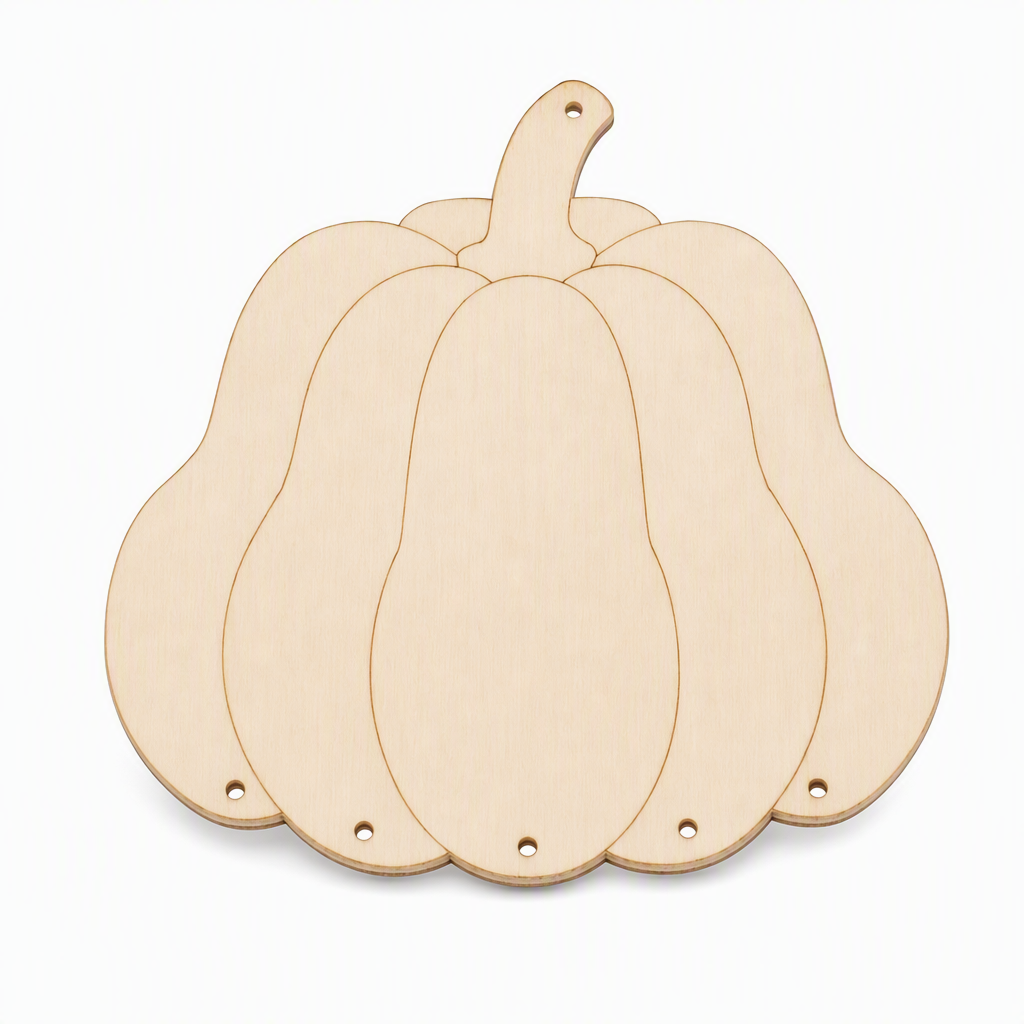 🎃 Save 50%! 🪵 Wooden Pumpkin Craft Kit – DIY wind chime for Halloween ✨