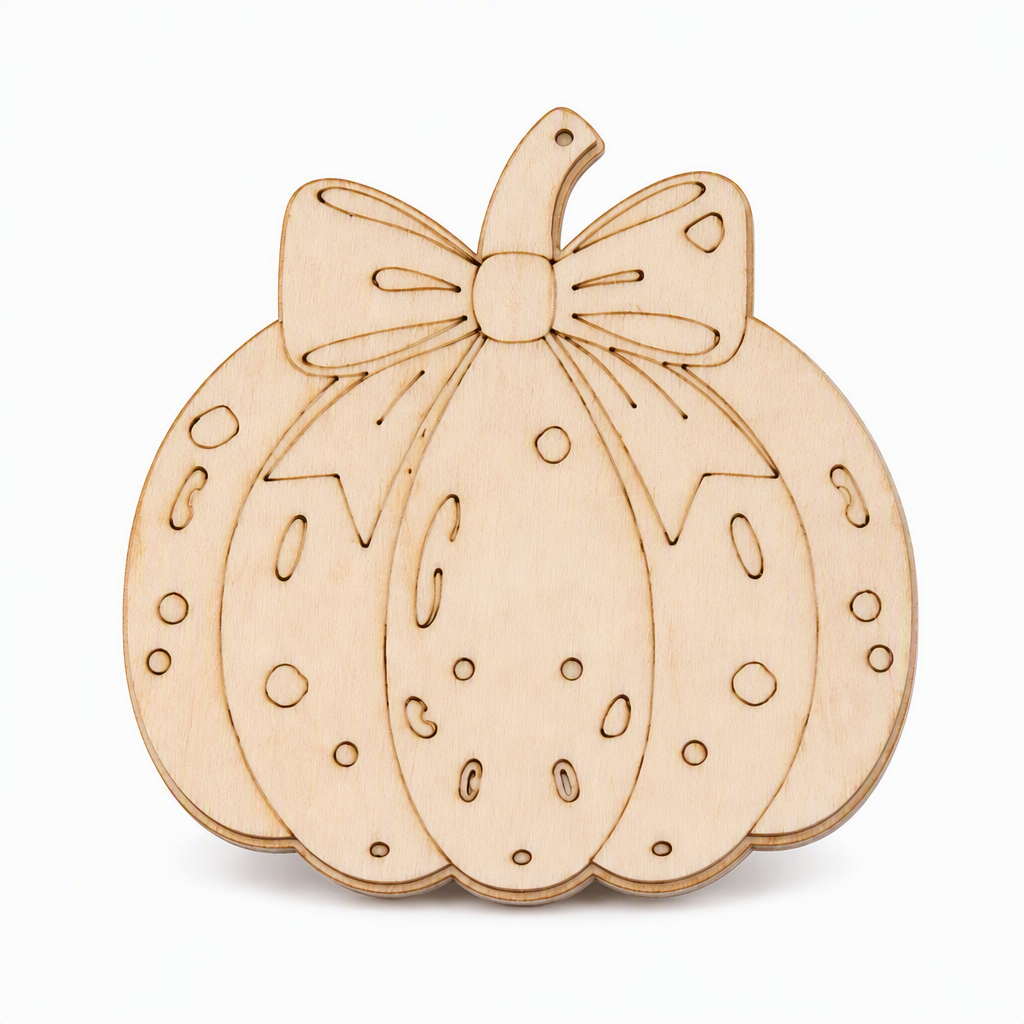 🎃 Save 50%! 🪵 Wooden Pumpkin Craft Kit – DIY wind chime for Halloween ✨