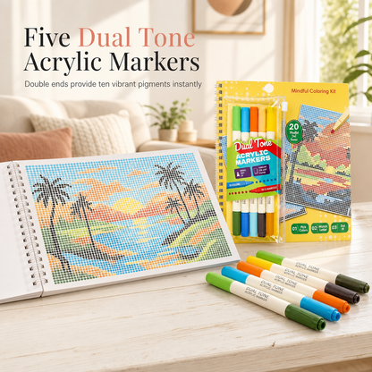Mindfulness Braille Coloring Set
