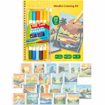 Mindfulness Braille Coloring Set