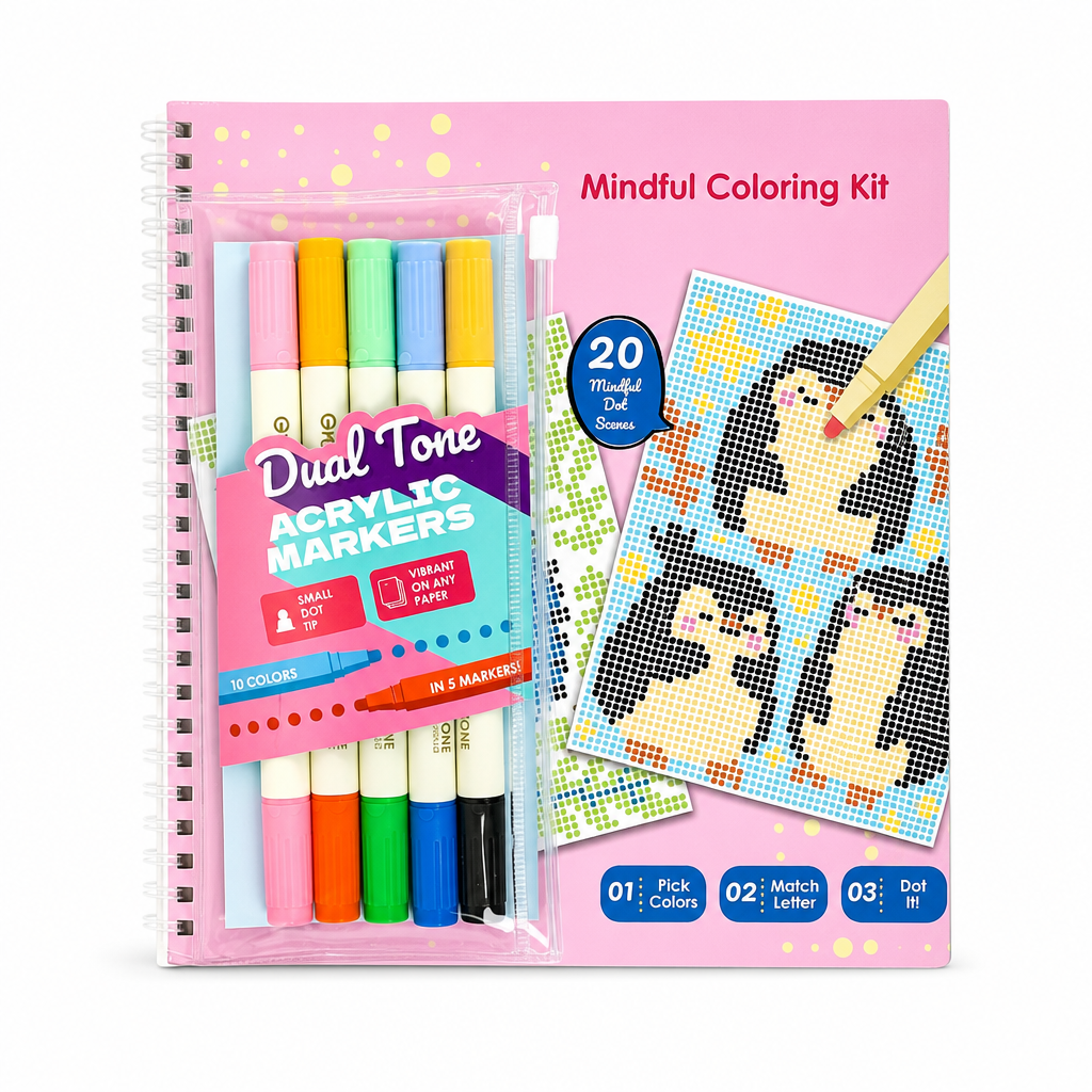 Mindfulness Braille Coloring Set