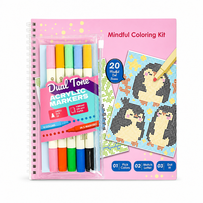 Mindfulness Braille Coloring Set