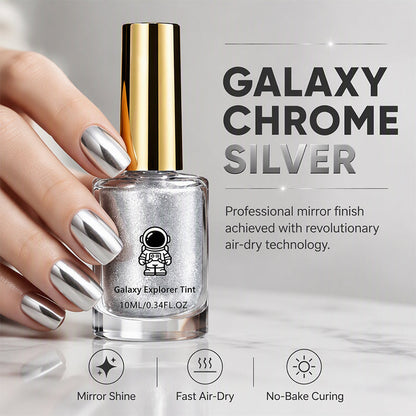 💅Buy 1 Get 1 Free! ✨ No-Bake Galaxy Chrome Nail Polish – High-Shine Liquid Mirror Finish, Instant Air-Dry & Streak-Free Wide-Fan Brush – Salon Look Without the Lamp 💫