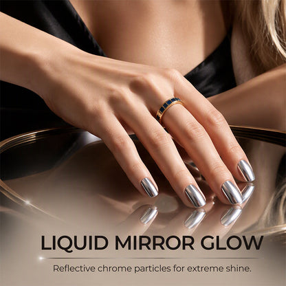 💅Buy 1 Get 1 Free! ✨ No-Bake Galaxy Chrome Nail Polish – High-Shine Liquid Mirror Finish, Instant Air-Dry & Streak-Free Wide-Fan Brush – Salon Look Without the Lamp 💫