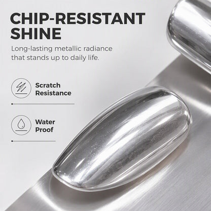 💅Buy 1 Get 1 Free! ✨ No-Bake Galaxy Chrome Nail Polish – High-Shine Liquid Mirror Finish, Instant Air-Dry & Streak-Free Wide-Fan Brush – Salon Look Without the Lamp 💫