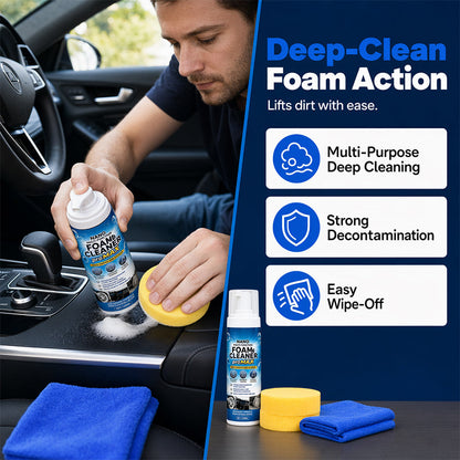 Multi-Functional Foam Cleaner for Car Interior Leather and Vinyl Restorer 50ml