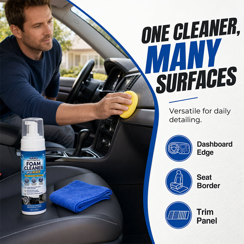 Multi-Functional Foam Cleaner for Car Interior Leather and Vinyl Restorer 50ml