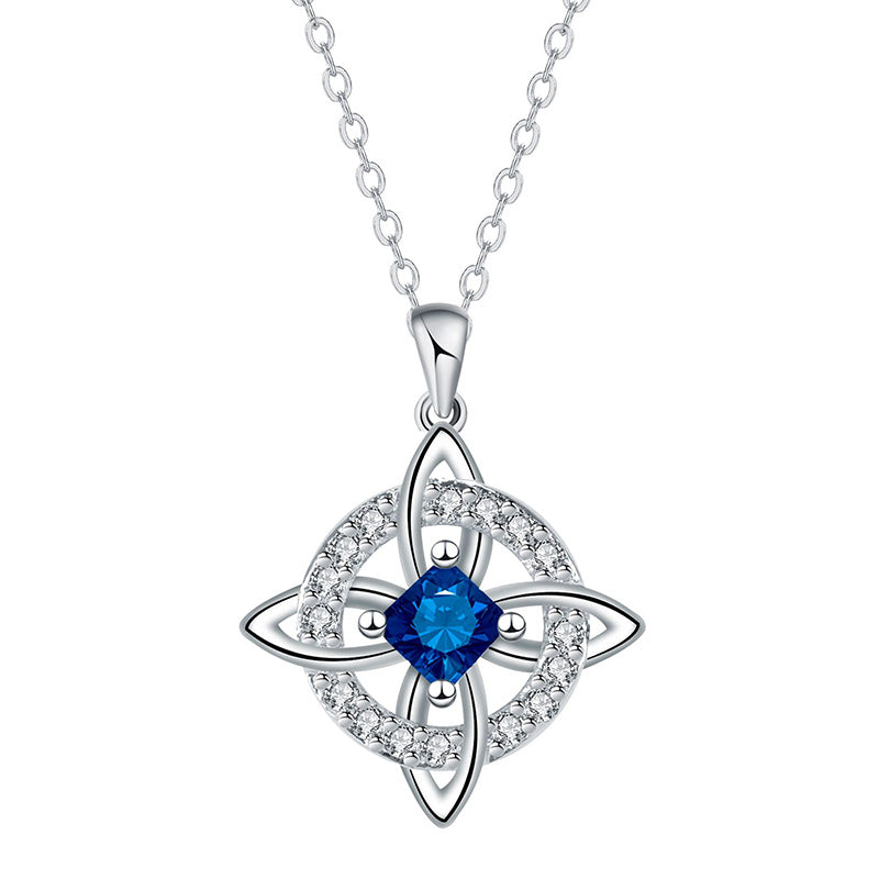 ☘️ Celtic Knot Birthstone Necklace – Personalized Elegance for Every Look