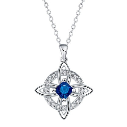 ☘️ Celtic Knot Birthstone Necklace – Personalized Elegance for Every Look