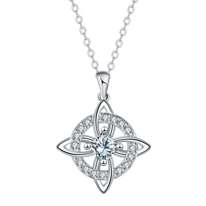 ☘️ Celtic Knot Birthstone Necklace – Personalized Elegance for Every Look