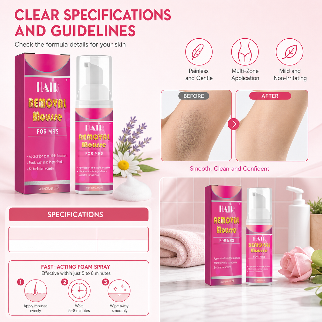 🎉Limited Sale🎉💞50K+ SOLD!⏳✨Non-Irritating Hair Removal Mousse