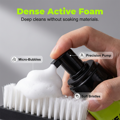 🫧👟 4-Piece Sneaker Cleaning Kit – Foam Cleaner, Brush, Towel & Wipe