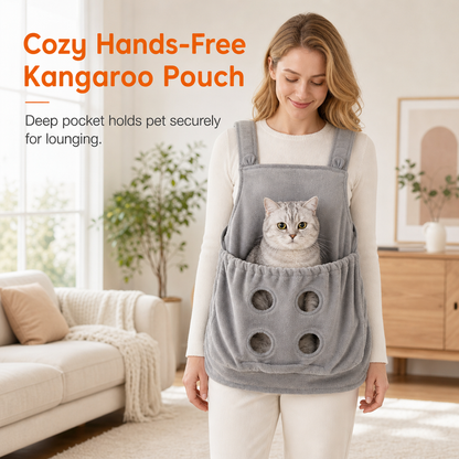 ⏳Time-Limited Special⏰Hair Resistant Pet Cuddling Apron with Leg Holes – Anti-Scratch Grooming Apron 🐈✨
