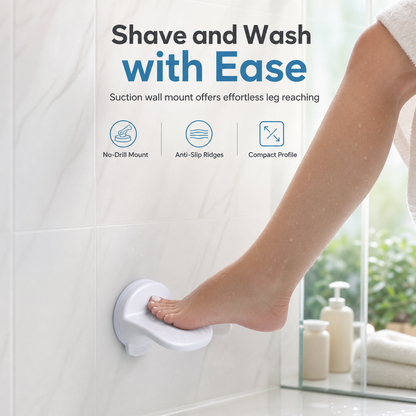 Bathroom Suction Cup Shower Footrest Step