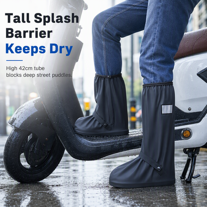 🌧️ Waterproof High-Top Shoe Covers – Rain & Mud Protection