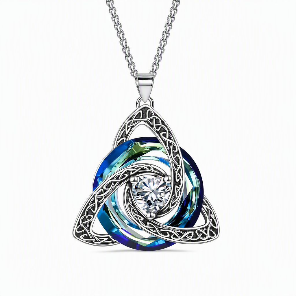 ⏳🔥LIMITED-TIME 50% OFF! ⏰Women's Celtic Knot Birthstone Pendant Necklace🌀📿
