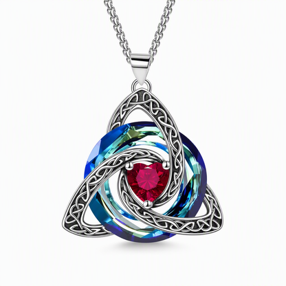 ⏳🔥LIMITED-TIME 50% OFF! ⏰Women's Celtic Knot Birthstone Pendant Necklace🌀📿