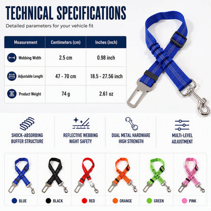 Reflective Pet Seat Belt