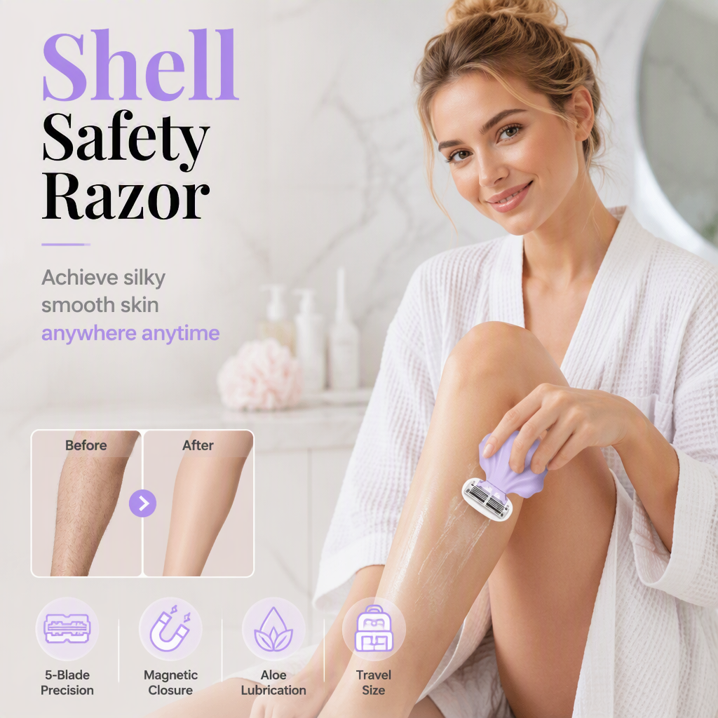 Portable Shell Shaped Manual Razor for Women