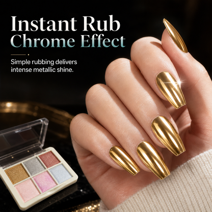 6 Colors Nail Pigment Powder for Nail Art