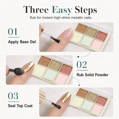 6 Colors Nail Pigment Powder for Nail Art