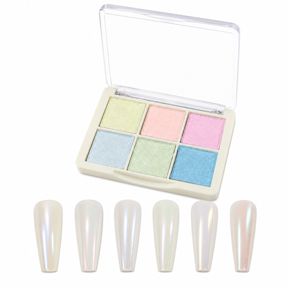 6 Colors Nail Pigment Powder for Nail Art
