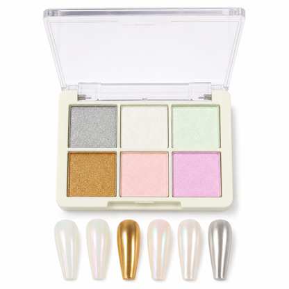 6 Colors Nail Pigment Powder for Nail Art
