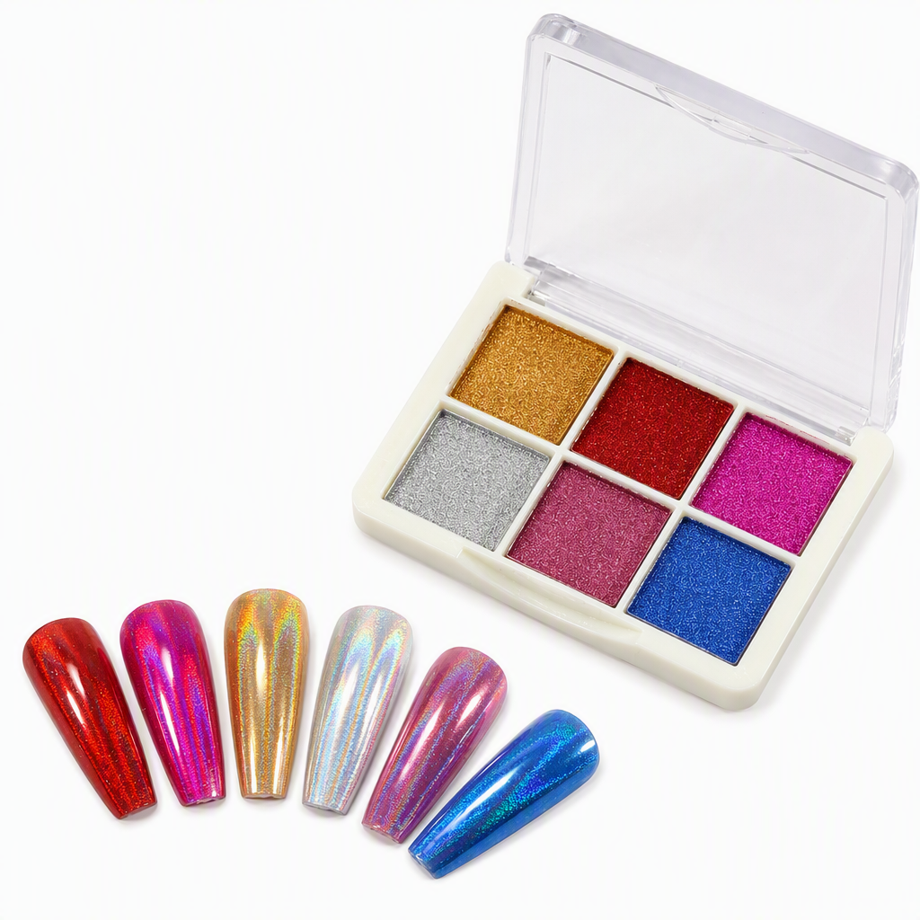 6 Colors Nail Pigment Powder for Nail Art