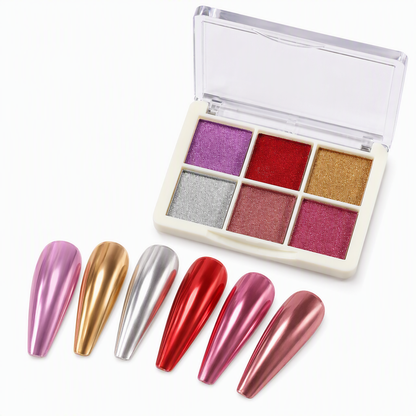 6 Colors Nail Pigment Powder for Nail Art