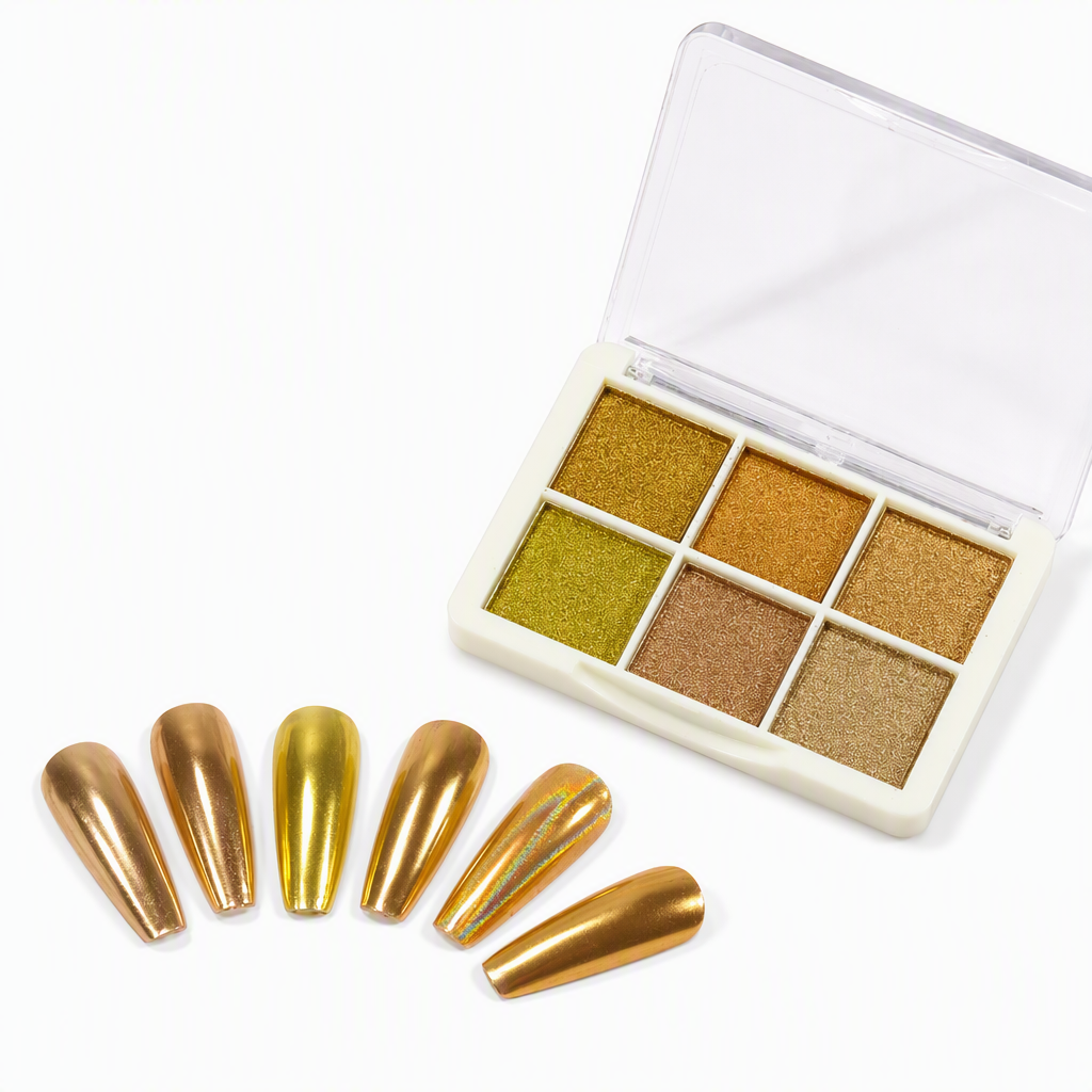 6 Colors Nail Pigment Powder for Nail Art