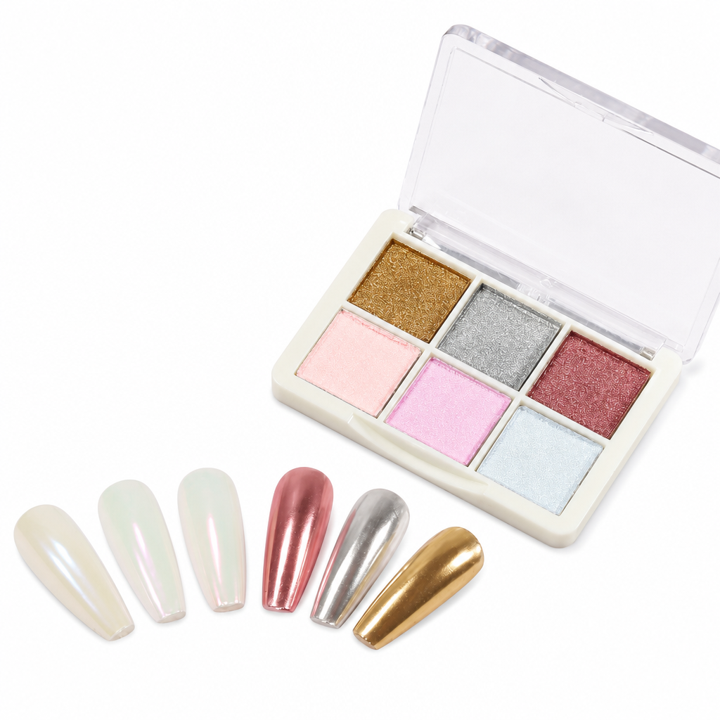 6 Colors Nail Pigment Powder for Nail Art