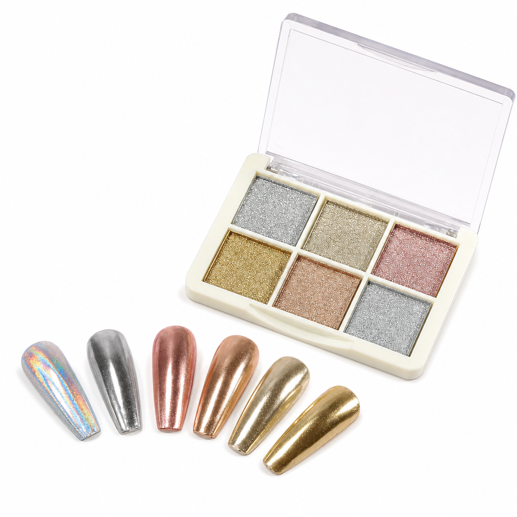 6 Colors Nail Pigment Powder for Nail Art